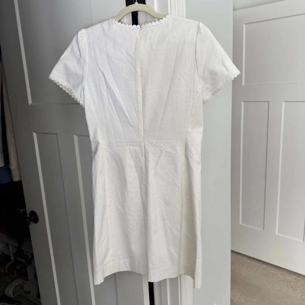 Lilly‎ Pulitzer Short Sleeve Lace Dress Maisie Stretch Shift Resort White